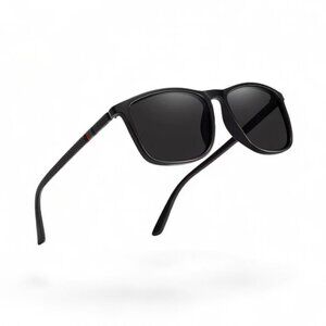 NEW - Polarized Mirror TAC Polycarbonate Framed Light-weight 139 mm - BLACK